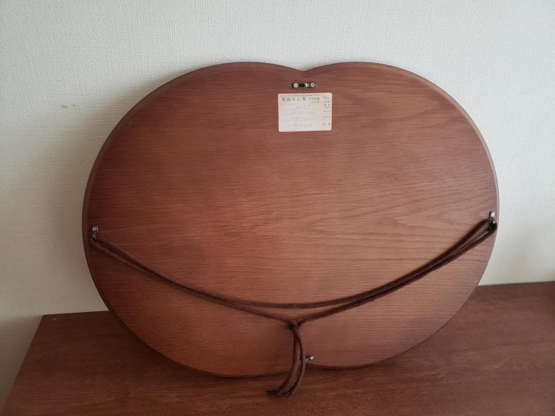 壁掛けミラー　アンティークミラー　ヴィンテージミラー　木製　鏡