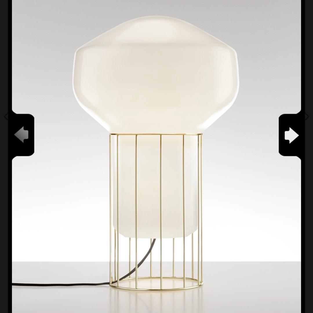 fabbian ファビアン テーブルライト デザイナーズ照明 ガラス製 点灯確認