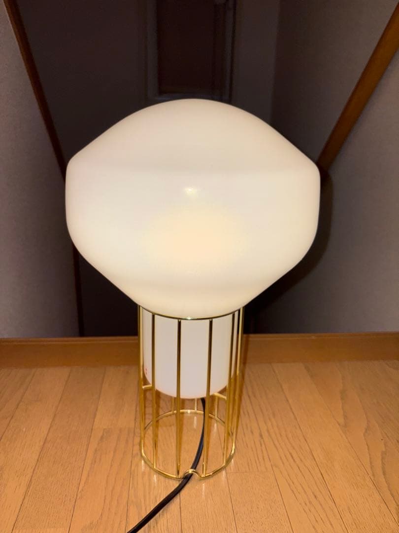 fabbian ファビアン テーブルライト デザイナーズ照明 ガラス製 点灯確認