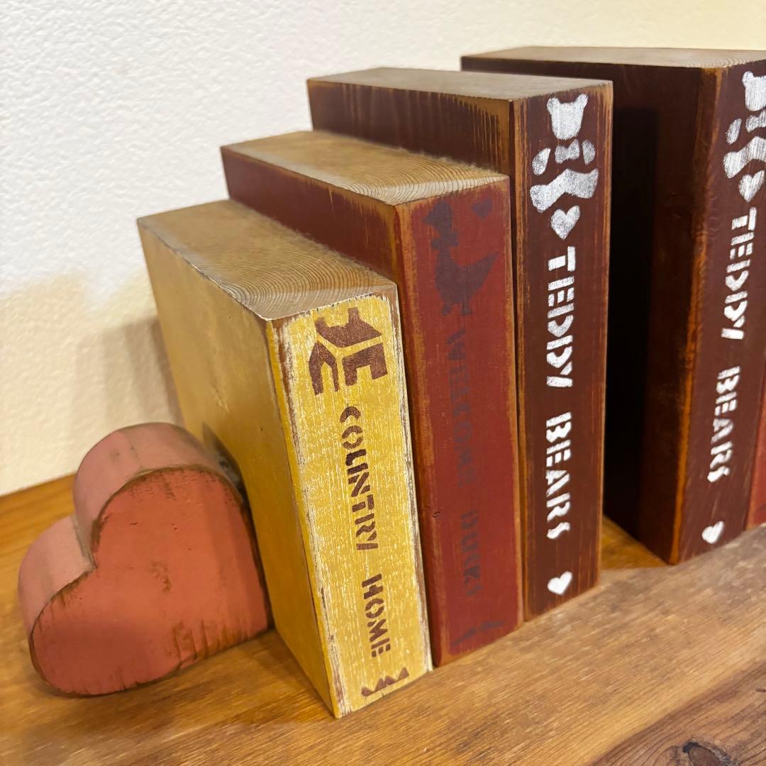 アンファン enfant カントリー雑貨 ブックエンド ブックスタンド