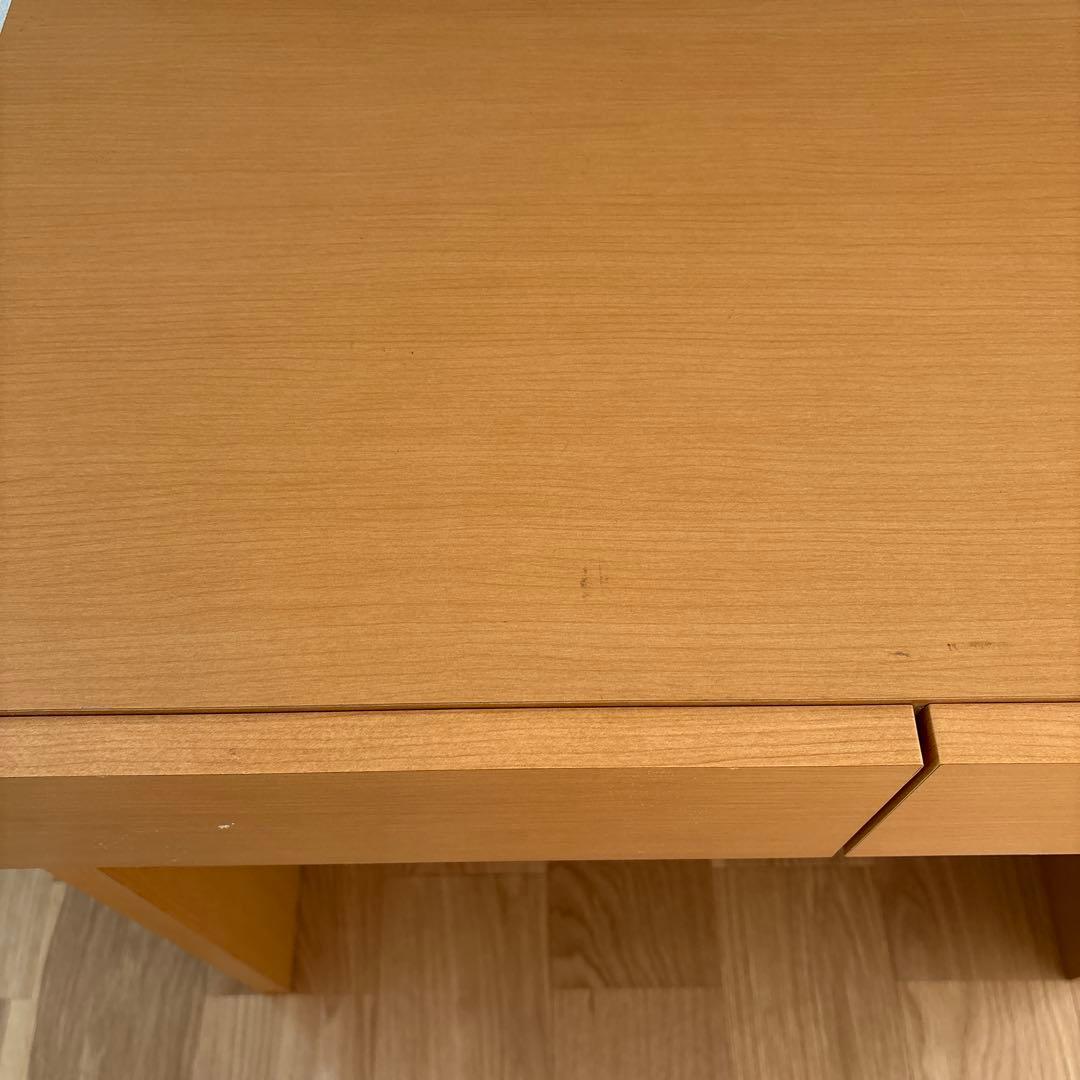 木製デスク 2引き出し付き