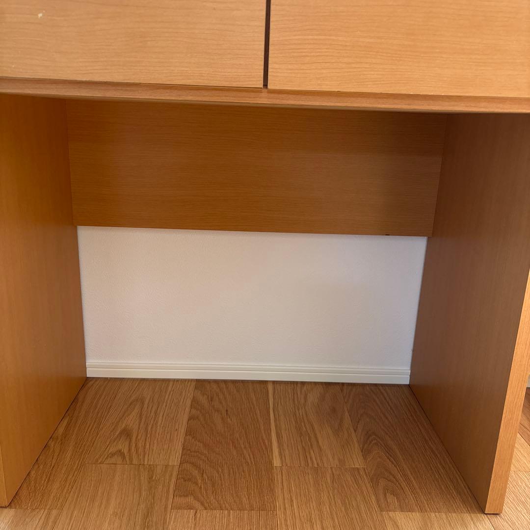 木製デスク 2引き出し付き