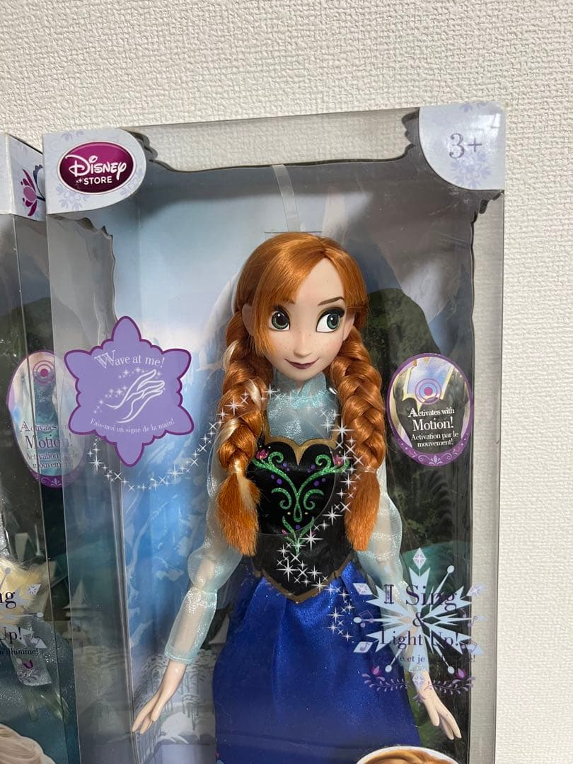 アナ雪、アナ、エルサの人形、シンギングドール、未開封 - メルカリ