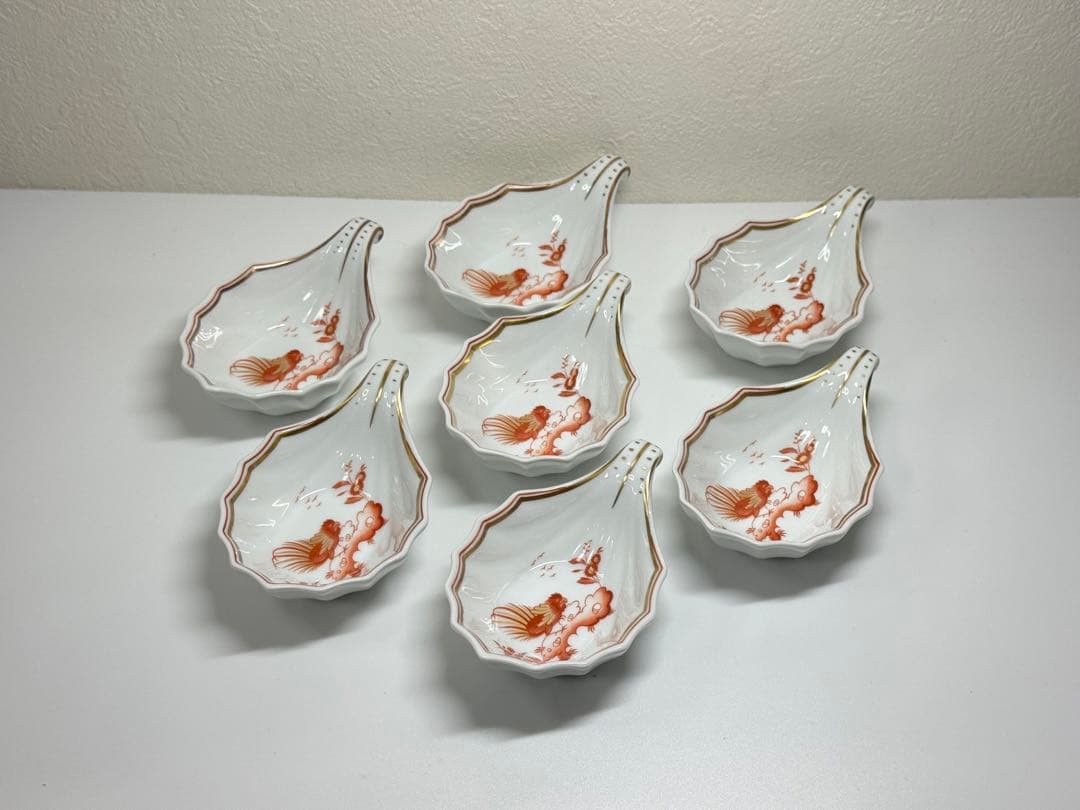 Richard Ginori レッドコック スプーンレスト 小皿 7枚セット