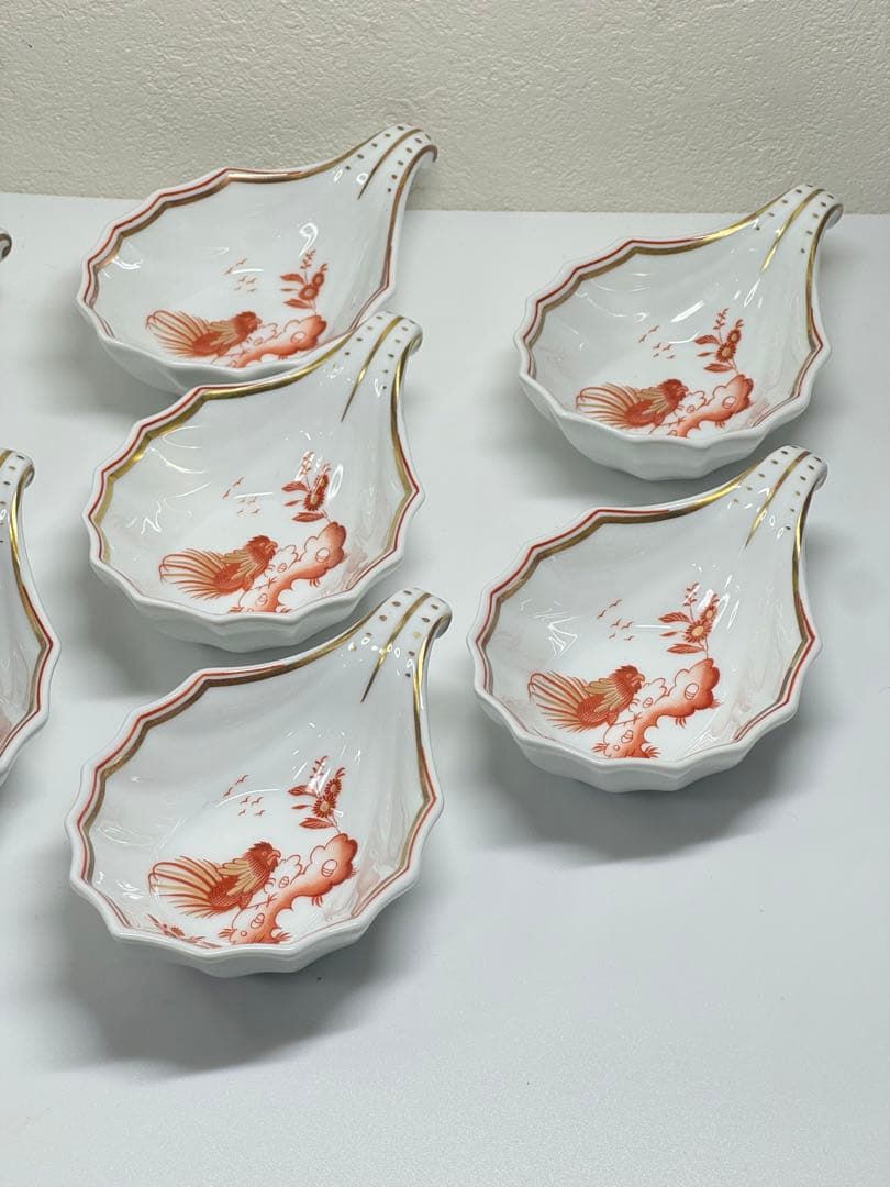 Richard Ginori レッドコック スプーンレスト 小皿 7枚セット