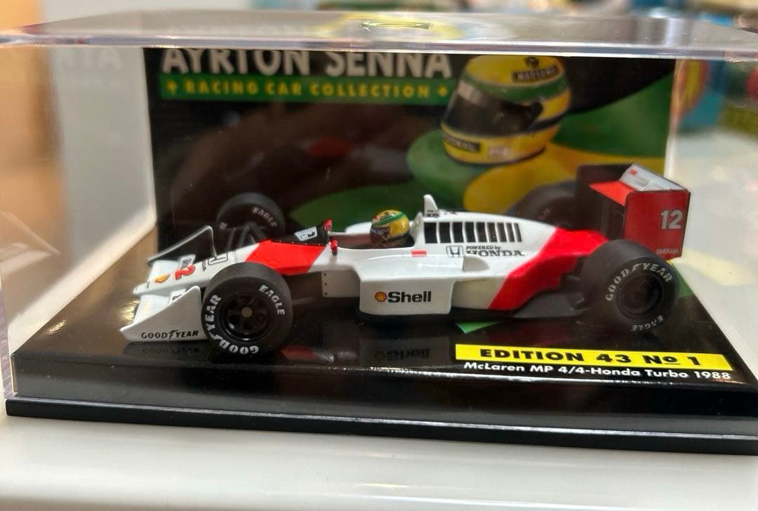 希少ミニチャンプス F1 マクラーレンホンダ MP4/4 A.セナ マルボロ仕様