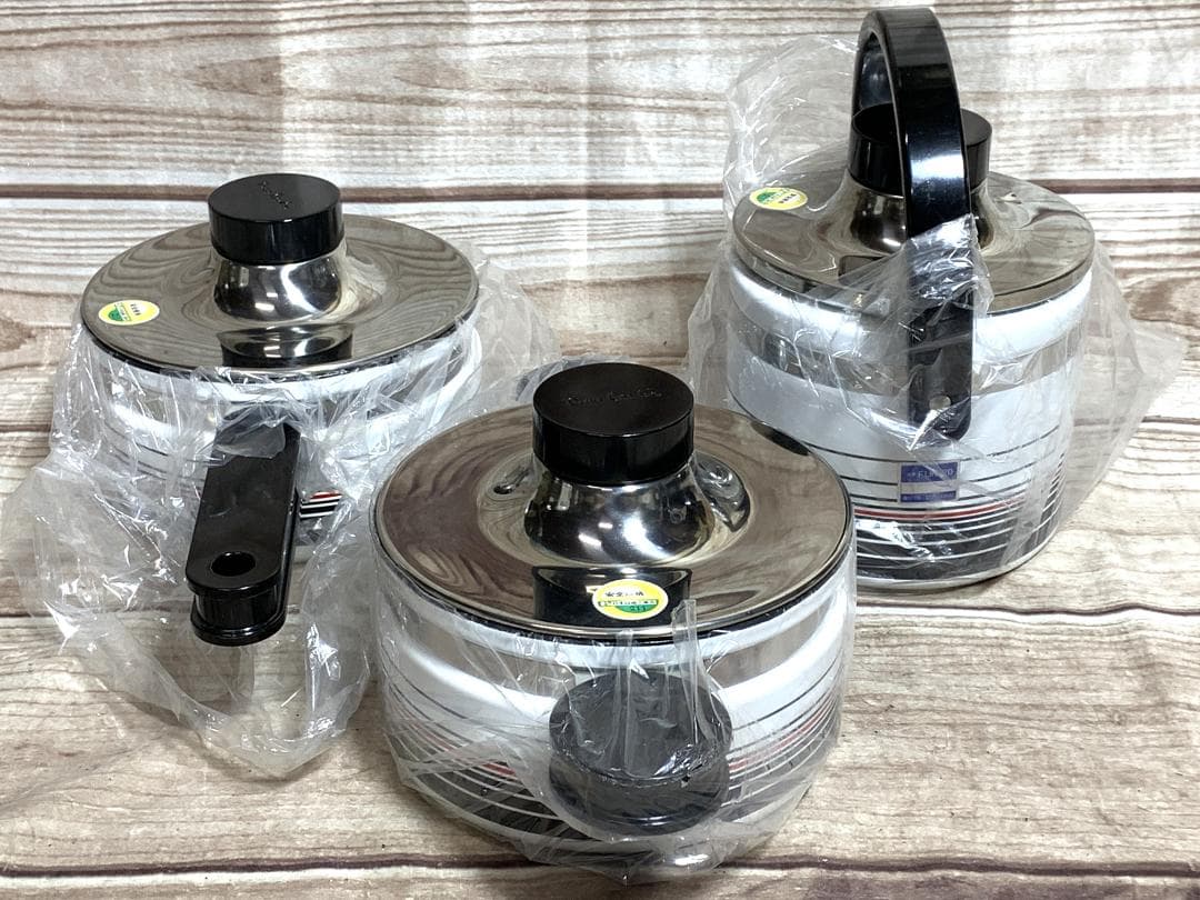 ピエールカルダン 未使用品 レトロ　鍋 3点セット pierre cardin