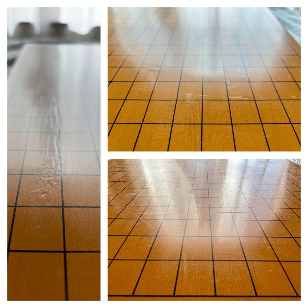 囲碁② 卓上碁盤＋碁笥＋碁石(蛤・那智黒) 33号・月 3点セット