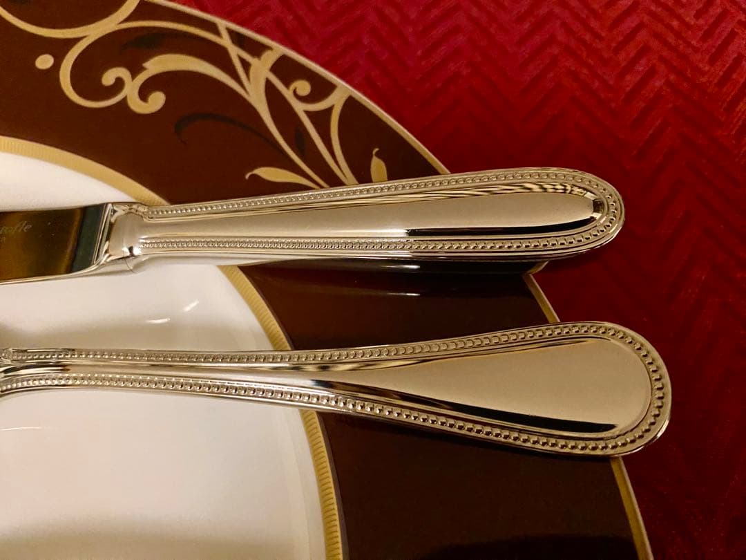 【mikoさま専用商品☆ステンレス製】クリストフル パール カトラリーセット