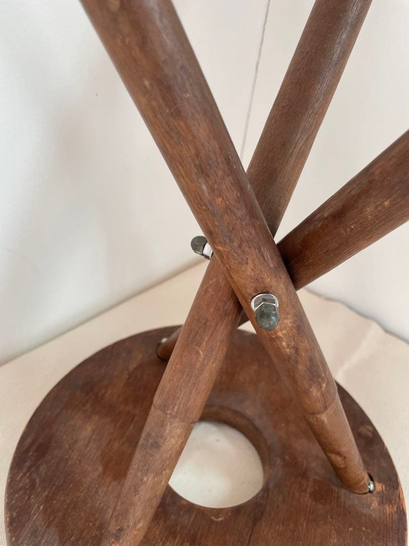 古道具　スツール　三脚　ヴィンテージ