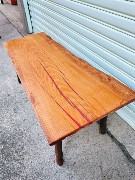 天然欅レジン/エポキシベンチテレビ台/コーヒーテーブル/リバーテーブル/ベンチ
