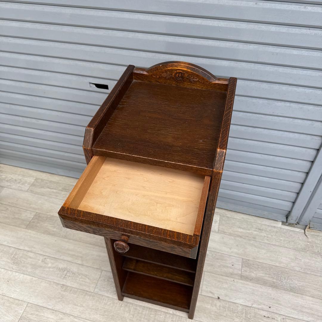 三越 ブルージュ スリムオープンシェルフ　キャビネット オーク　英国カントリー調