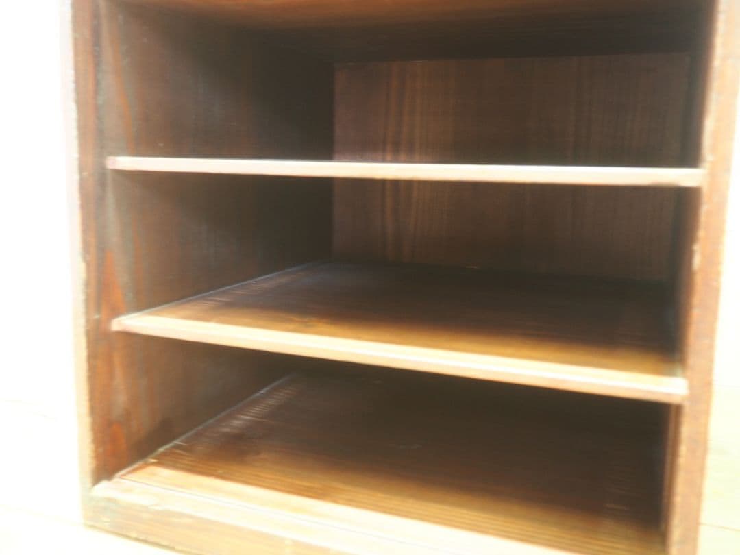 1217 2台セット　レトロな収納棚　飾り棚　本棚　ケース　古家具　アンティーク