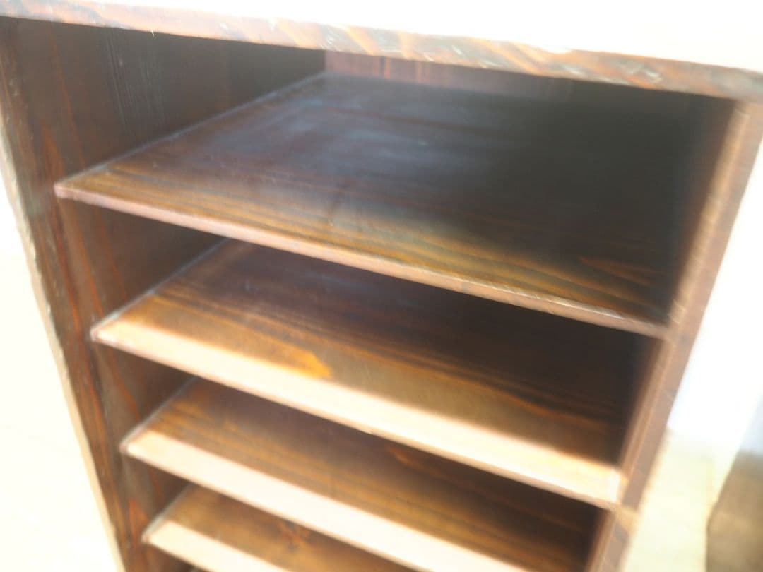 1217 2台セット　レトロな収納棚　飾り棚　本棚　ケース　古家具　アンティーク