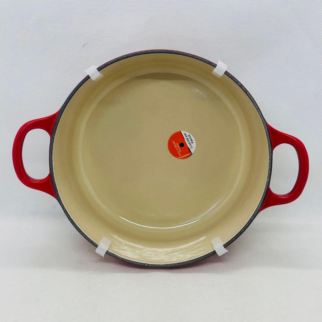 未使用 ル・クルーゼ ココットロンド 両手鍋 18㎝ チェリーレッド