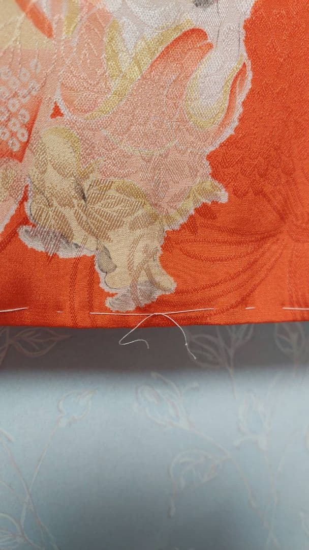 NA48アンティーク子供着物長襦袢正絹綺麗美品着丈120センチ裄丈62センチ