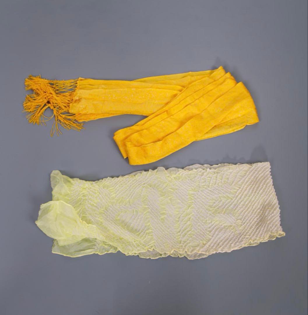 七五三　７歳振袖赤の疋田絞り紋様