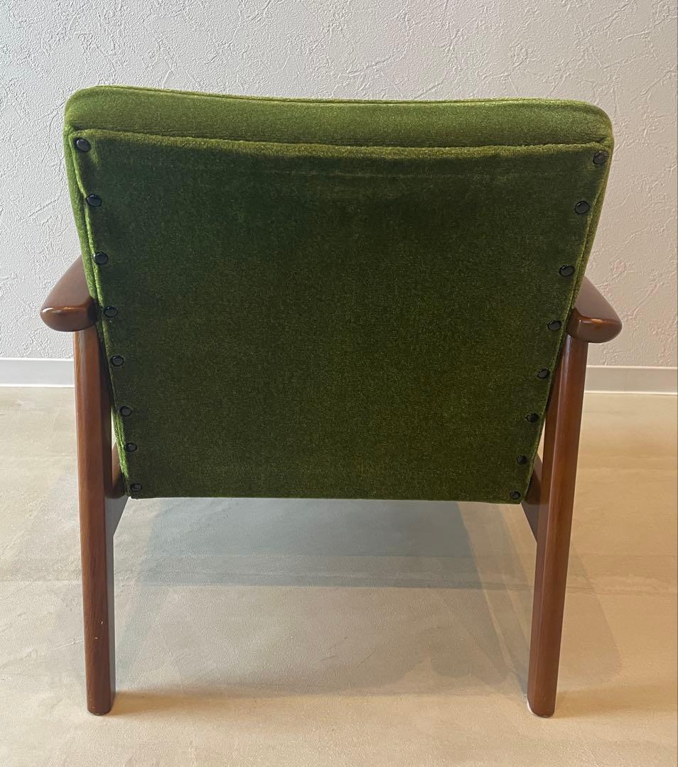 カリモク60 Kチェアミニ　モケットグリーン