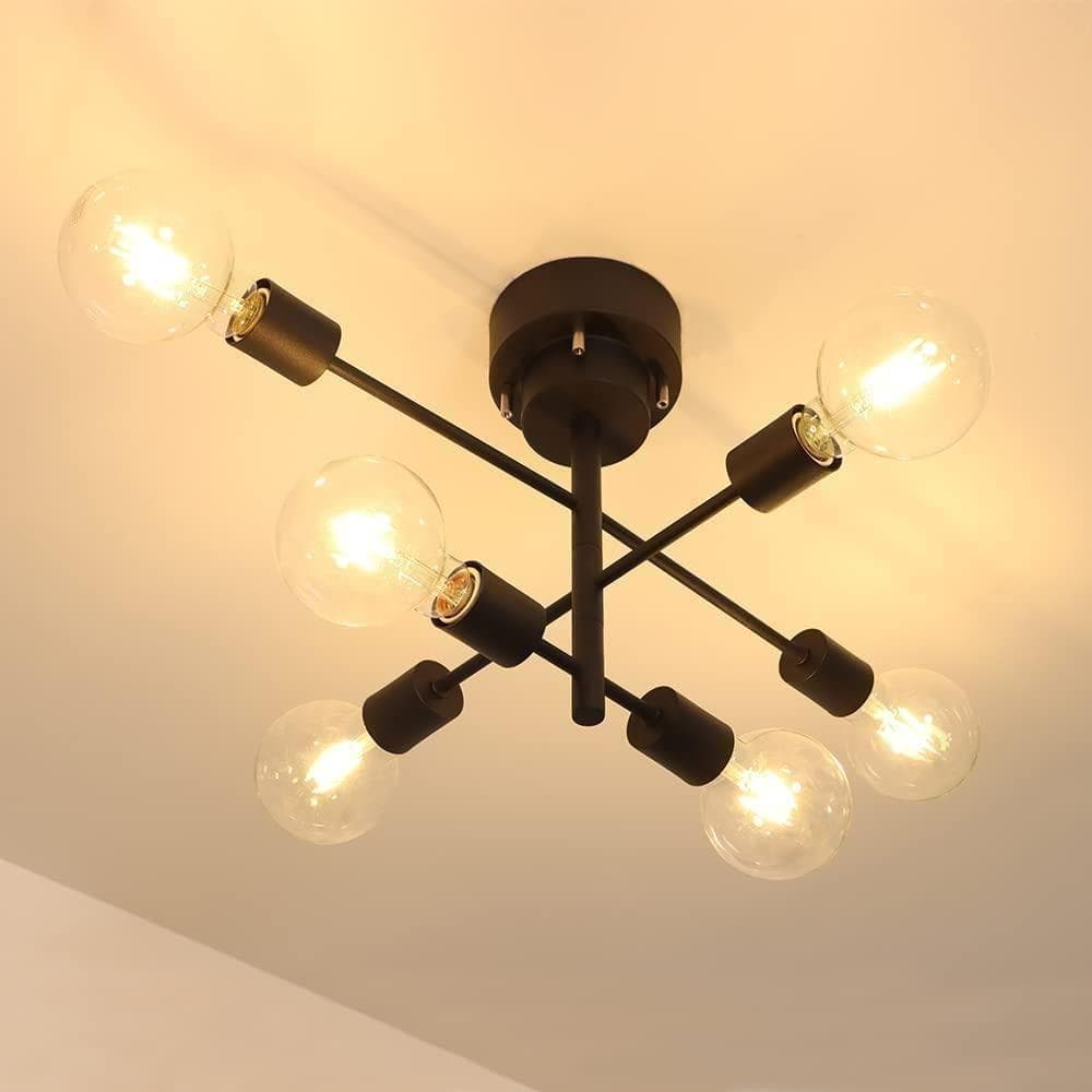 【M2232-96-65】6灯シーリングライト可動式シャンデリア