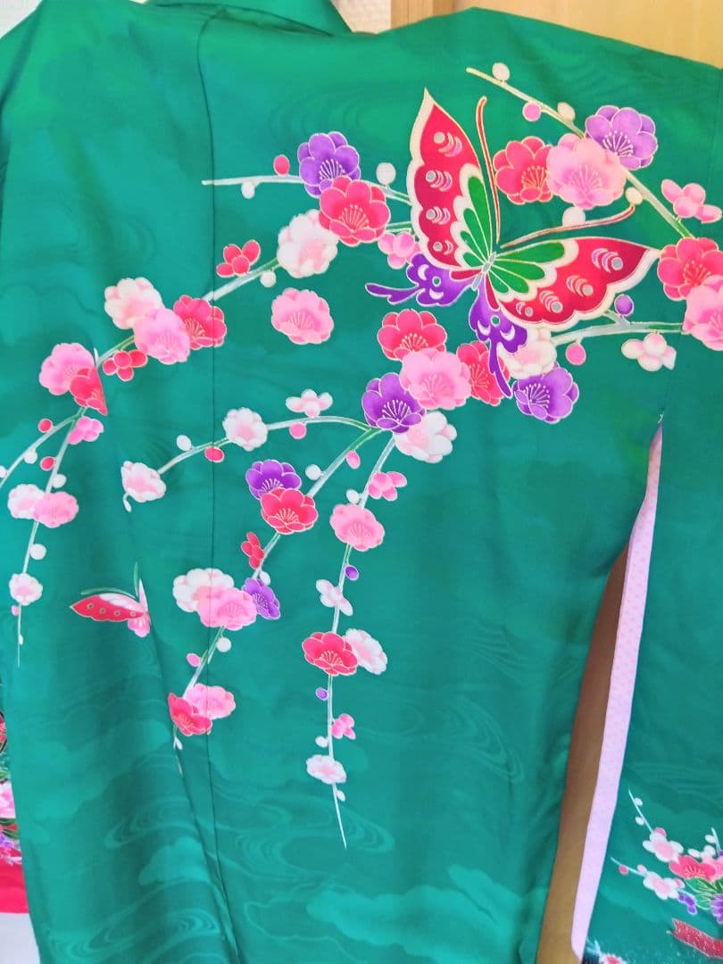 華小袖　松美　七五三振袖　絵羽四つ身　正絹　長襦袢付き