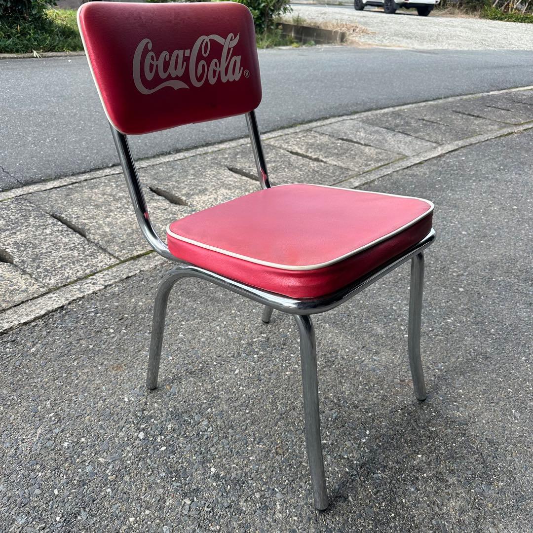 【直接引取OK】コカコーラ 椅子 チェア 昭和レトロ 当時物 アメリカン雑貨