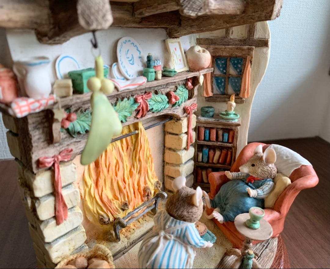 【希少】ブランブリーヘッジ 冬 Winter タブロー フィギュリン 置物