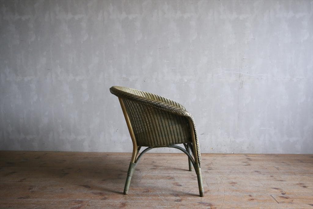 英国アンティークロイドルームチェア/椅子イス/アームソファ/ガーデン(81-27