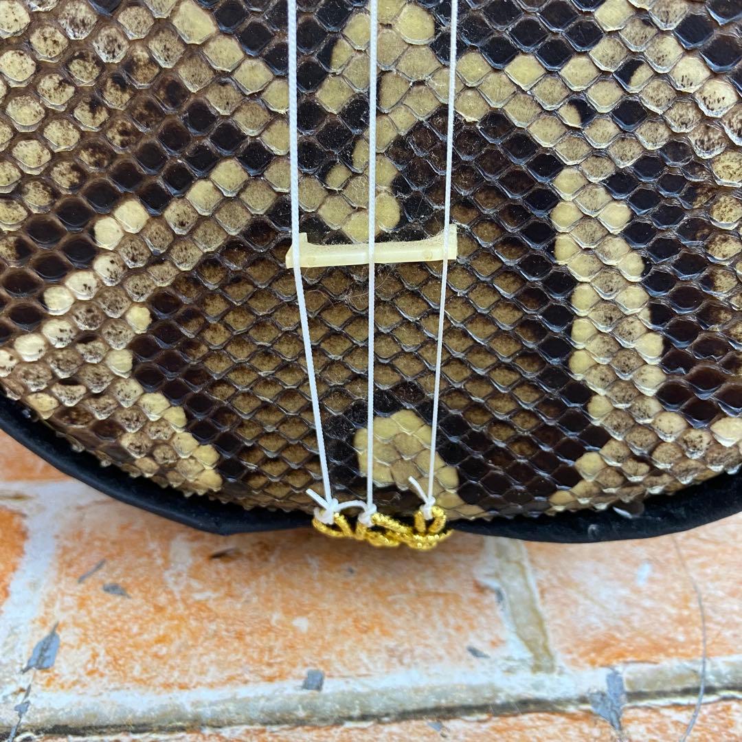 沖縄三線 真壁型 人工蛇革 三線 沖縄 伝統楽器 和楽器