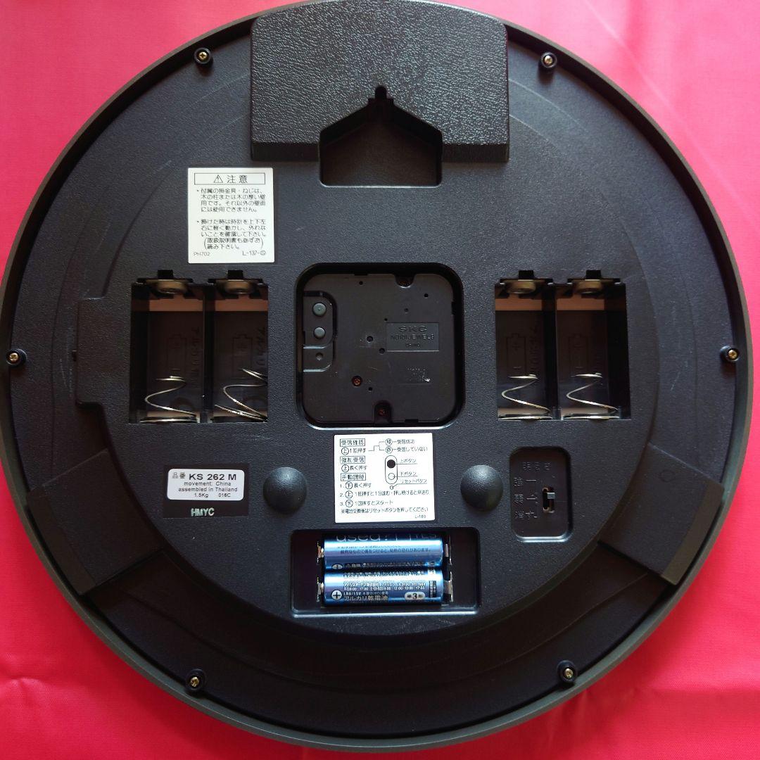 SEIKO 電波掛時計 暗闇でも！字光式(光続ける)ホワイト文字盤！連続秒針