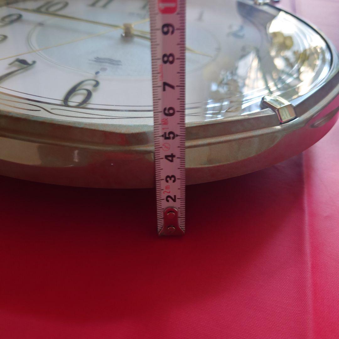 SEIKO 電波掛時計 暗闇でも！字光式(光続ける)ホワイト文字盤！連続秒針