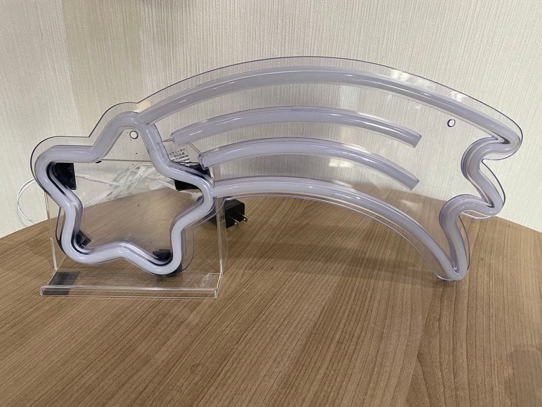 ネオンライトボックスタイプ BABY、HAPPY 、ネオンライト虹、流星　4点