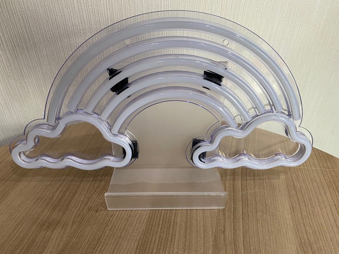 ネオンライトボックスタイプ BABY、HAPPY 、ネオンライト虹、流星　4点