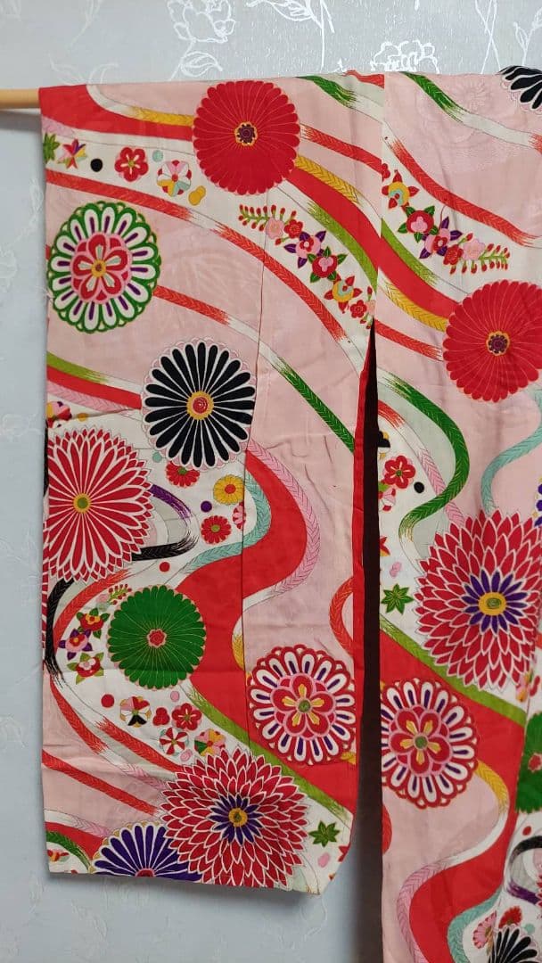 NA342アンティーク子供着物正絹七五三着丈109センチ裄丈51センチ