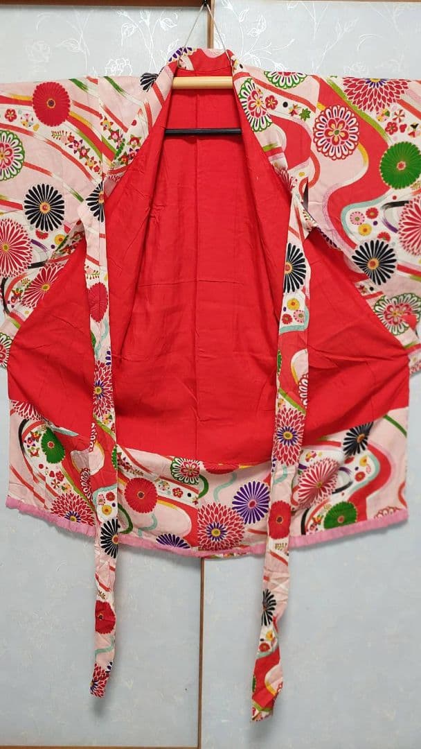 NA342アンティーク子供着物正絹七五三着丈109センチ裄丈51センチ