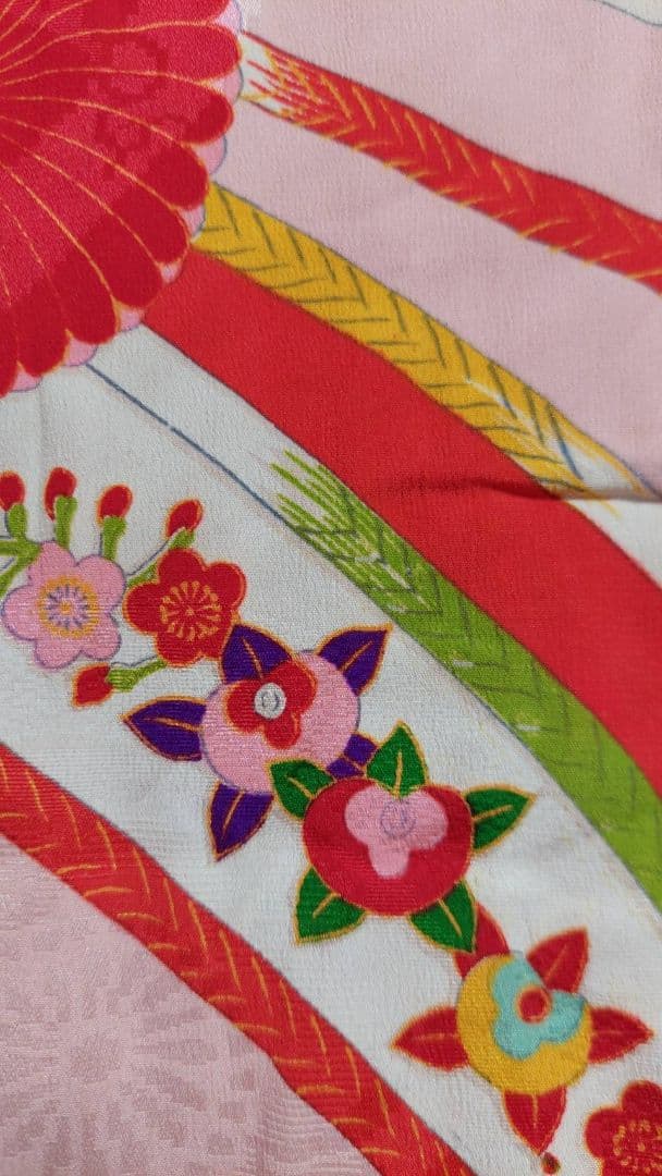 NA342アンティーク子供着物正絹七五三着丈109センチ裄丈51センチ