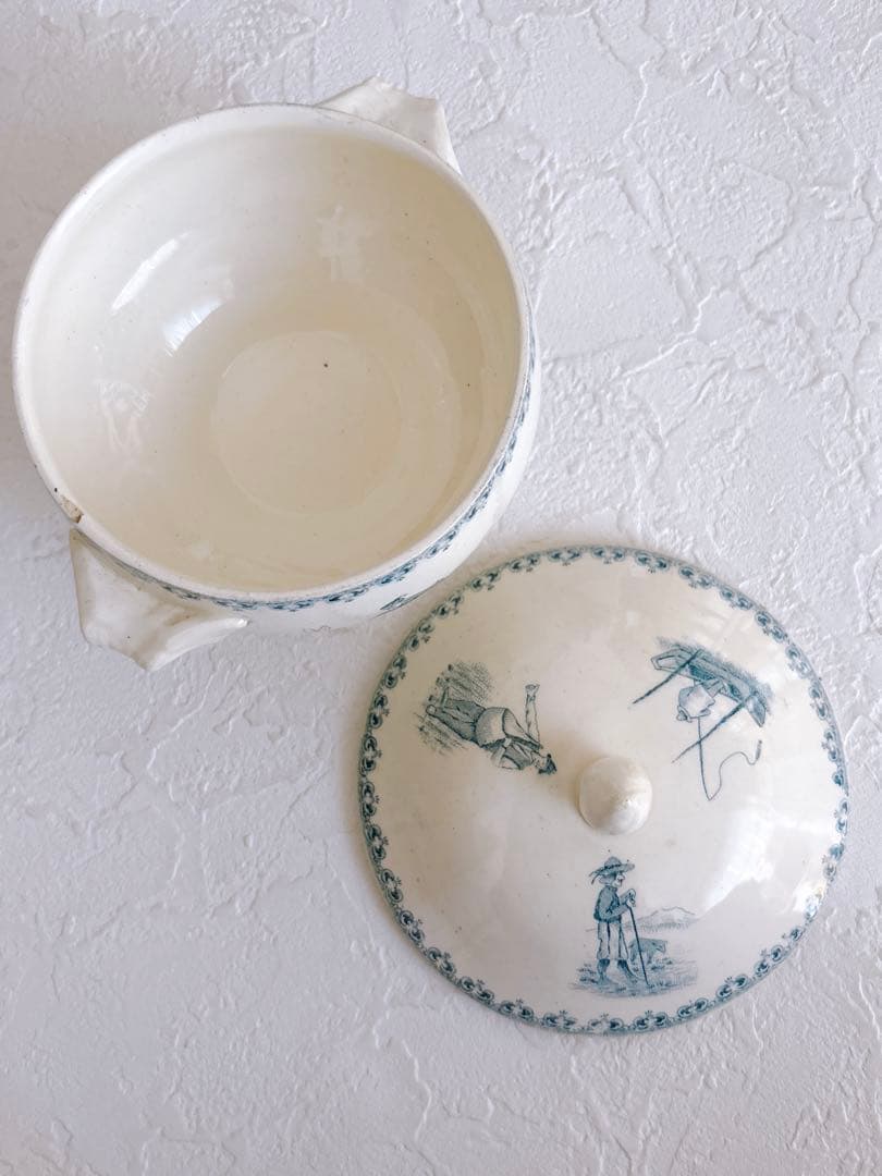 フランスアンティーク　③SaintAmand ラディネット　レギュミエset