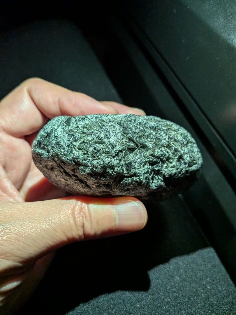 研磨品　十勝石玲瓏　複合色レインボーオブシディアン　特級品