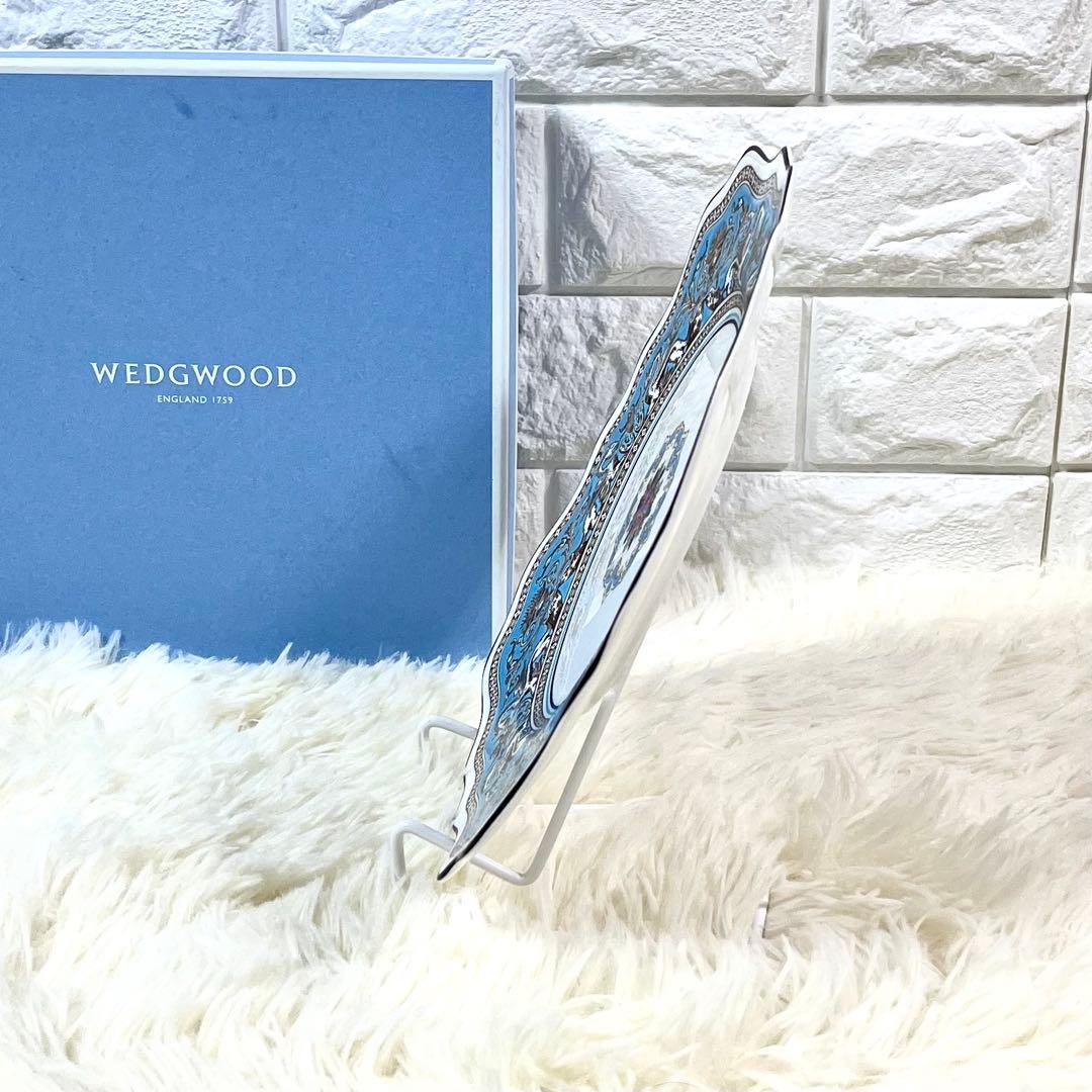 【希少 美品】 ウェッジウッド フロレンティーン スクエア デザートプレート