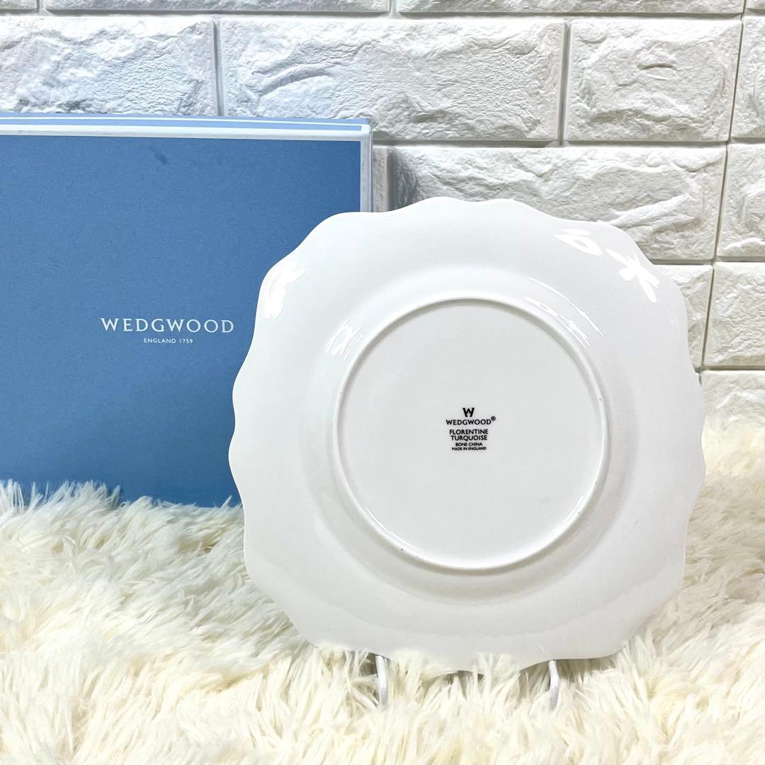 【希少 美品】 ウェッジウッド フロレンティーン スクエア デザートプレート