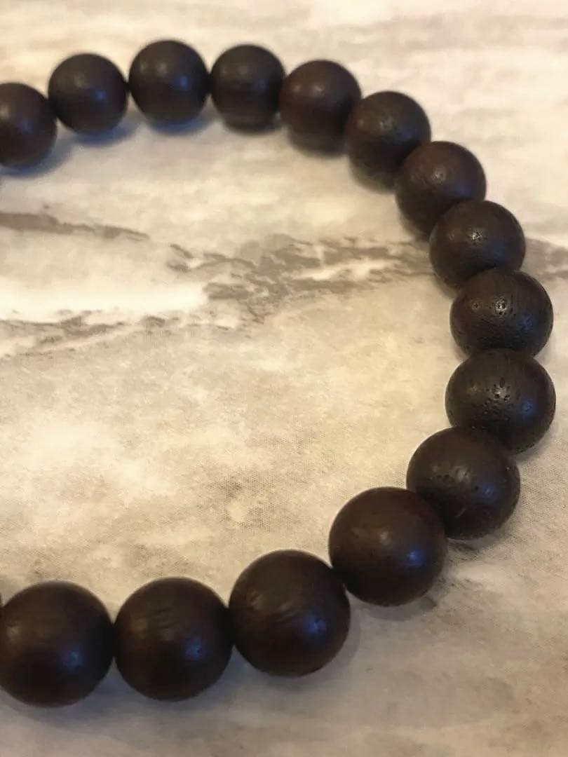 希少・ワシントン条約規制品天然ローズウッド 8mm ブレスレット16cm 芳醇香
