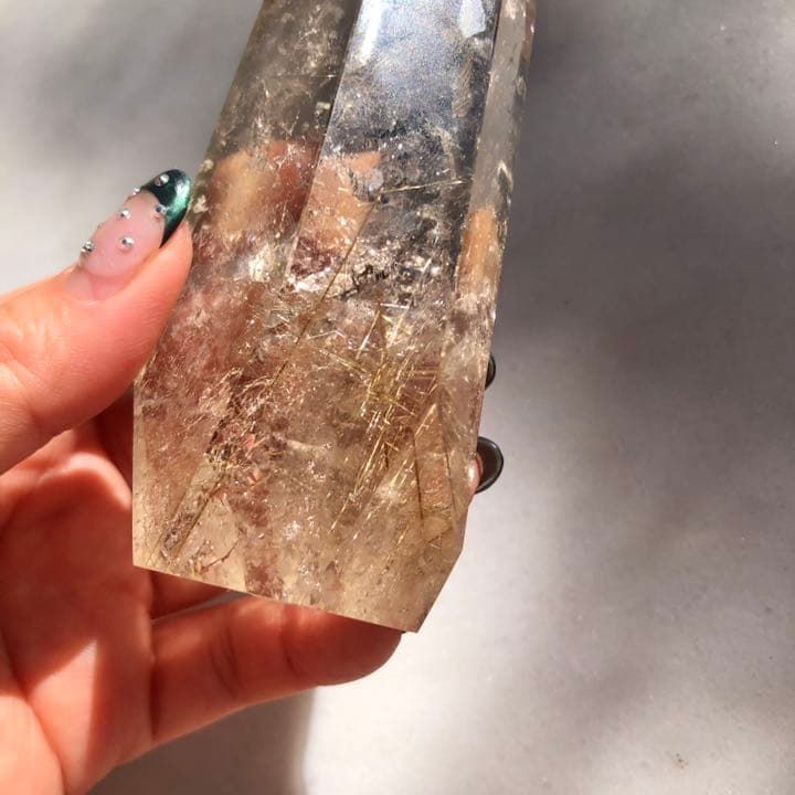 ゴールドルチル スモーキークォーツ