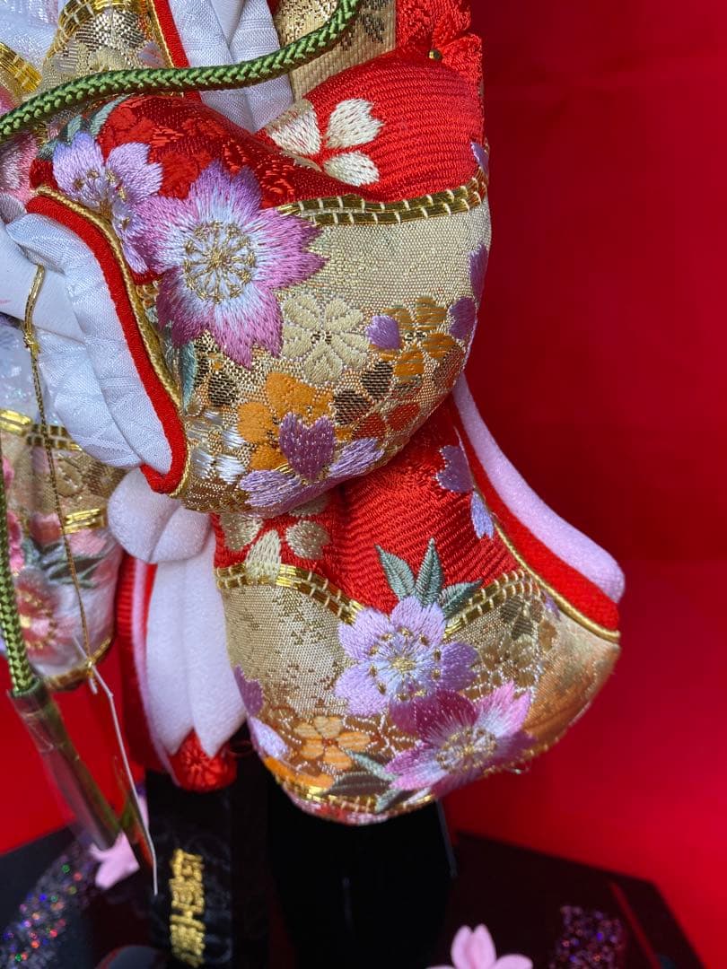 羽子板　六角ガラスケース１３号・サイズ間口約３５×奥行約２４×高さ約５３㎝