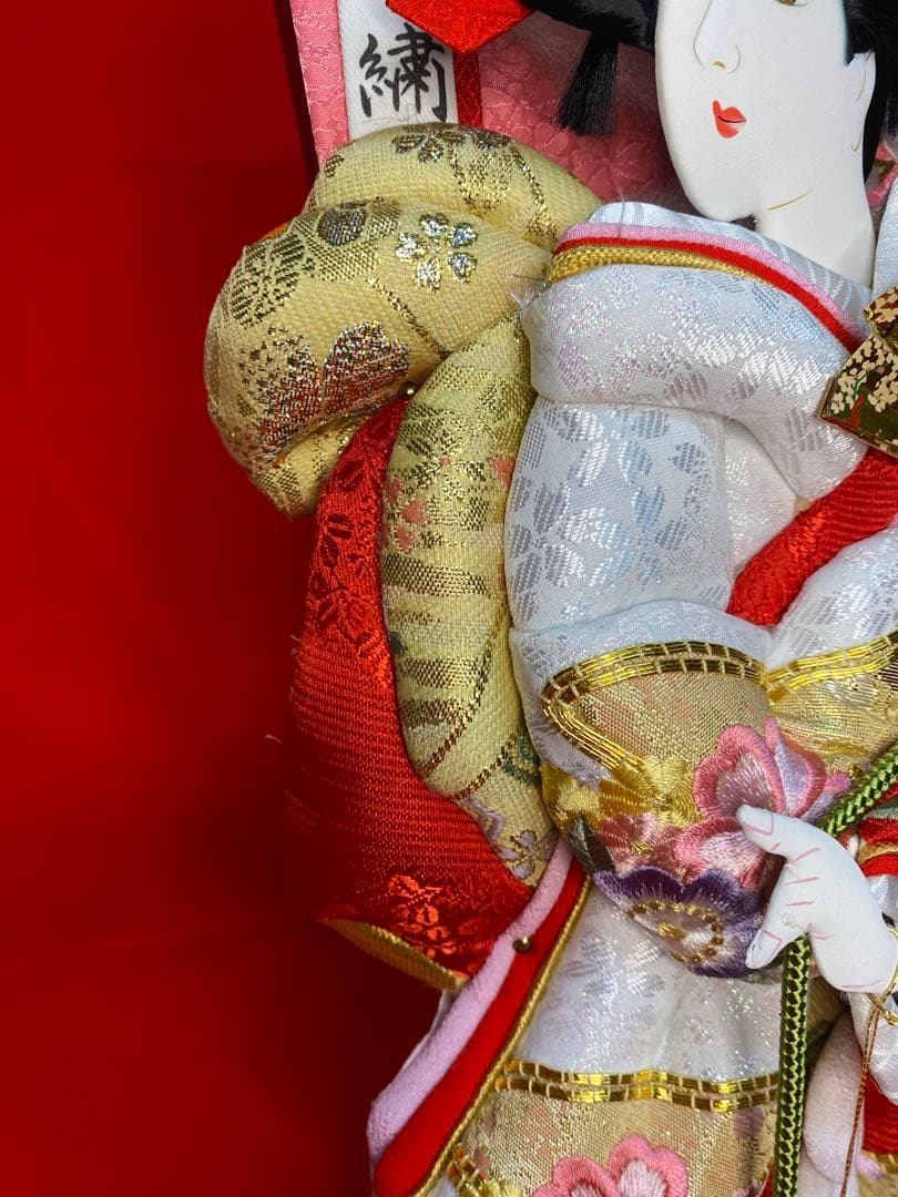 羽子板　六角ガラスケース１３号・サイズ間口約３５×奥行約２４×高さ約５３㎝