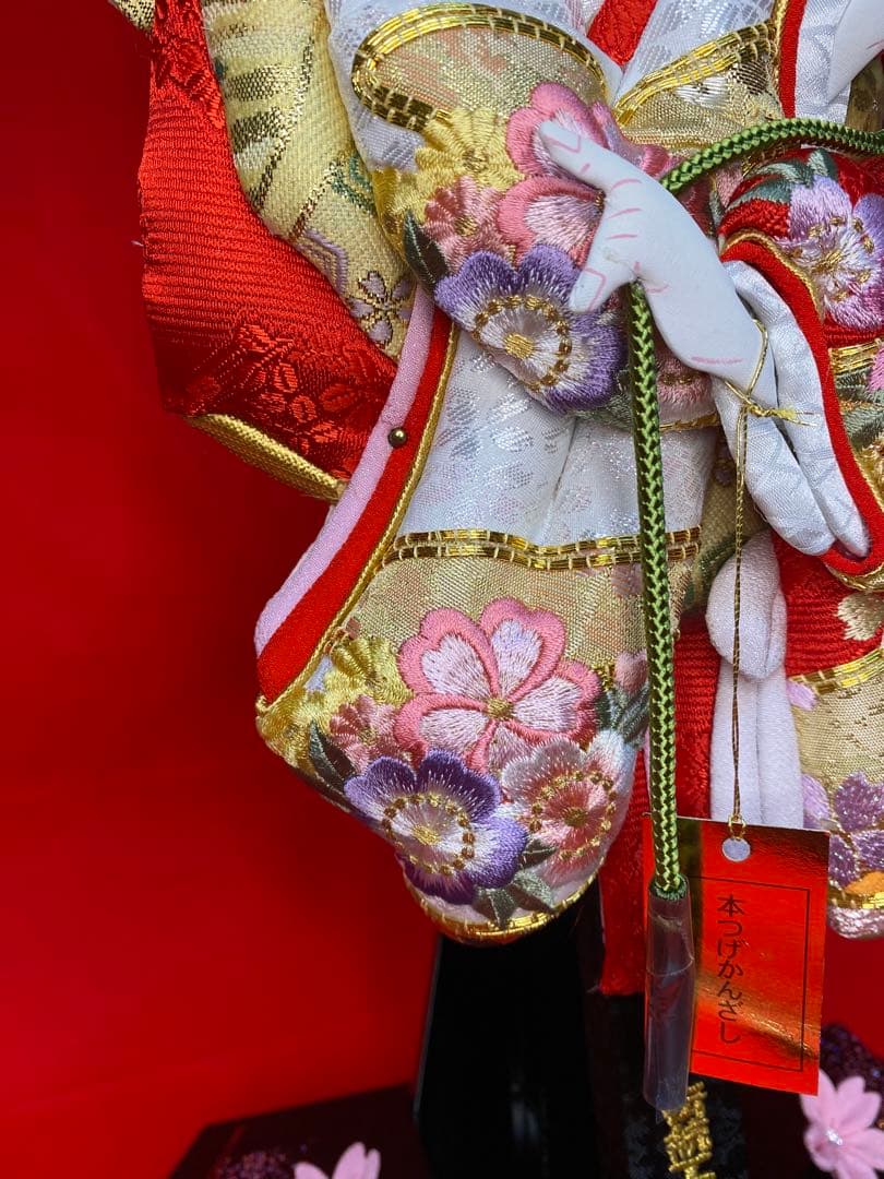 羽子板　六角ガラスケース１３号・サイズ間口約３５×奥行約２４×高さ約５３㎝