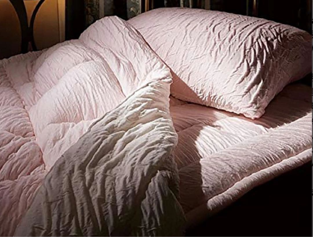 快眠博士【とろけるふとんenifea2】 敷きパッド●セミダブル　桜ピンク色