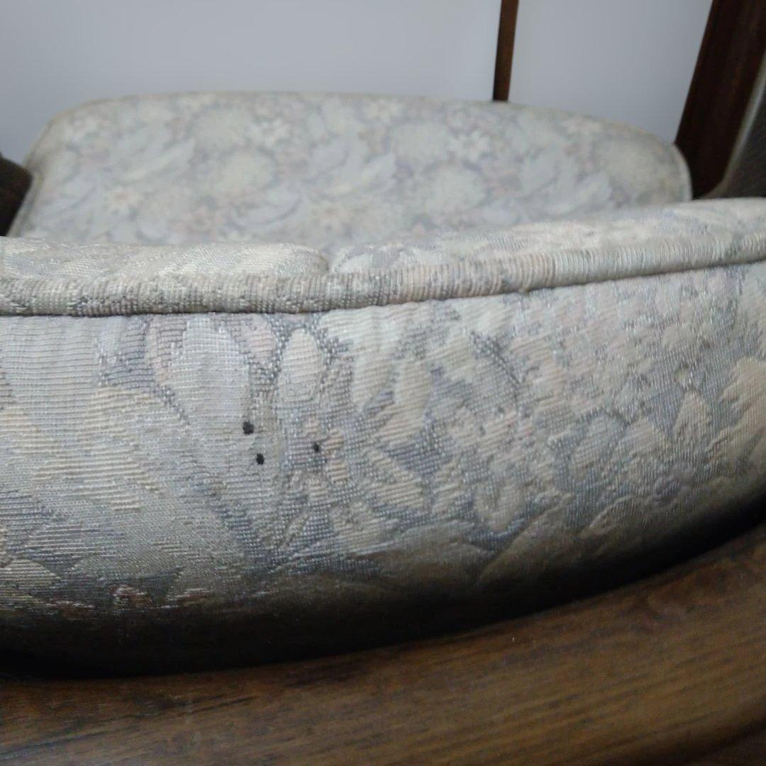 【昭和レトロ】カリモク　ドマーニ　アームチェア 木製フレーム