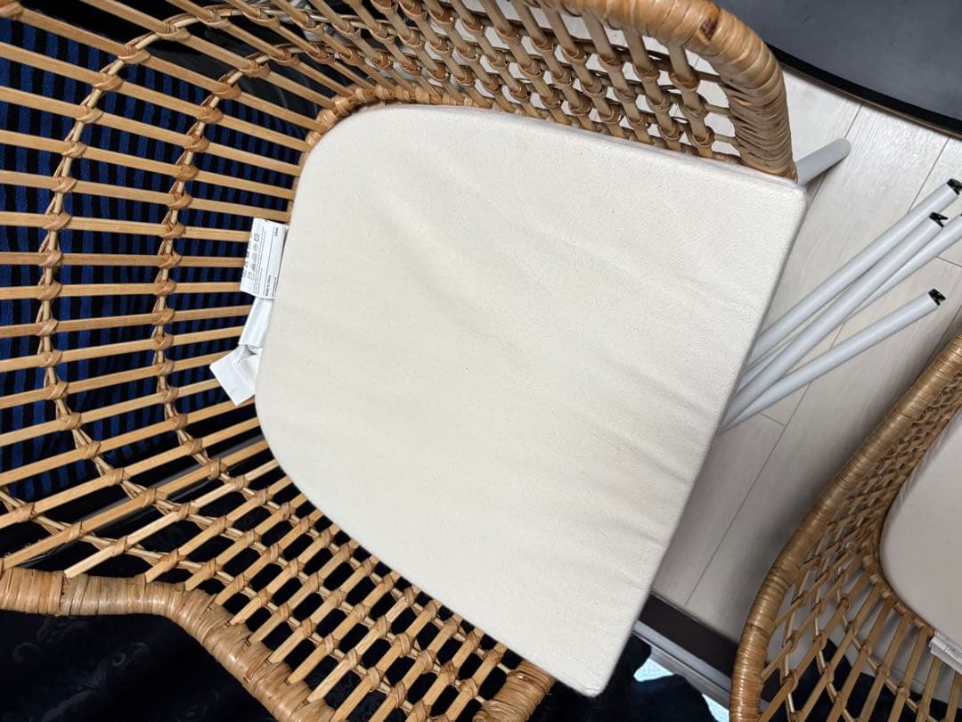 IKEA　イケア NILSOVE ニルソーヴェ チェア　ラタン　椅子　【2脚】