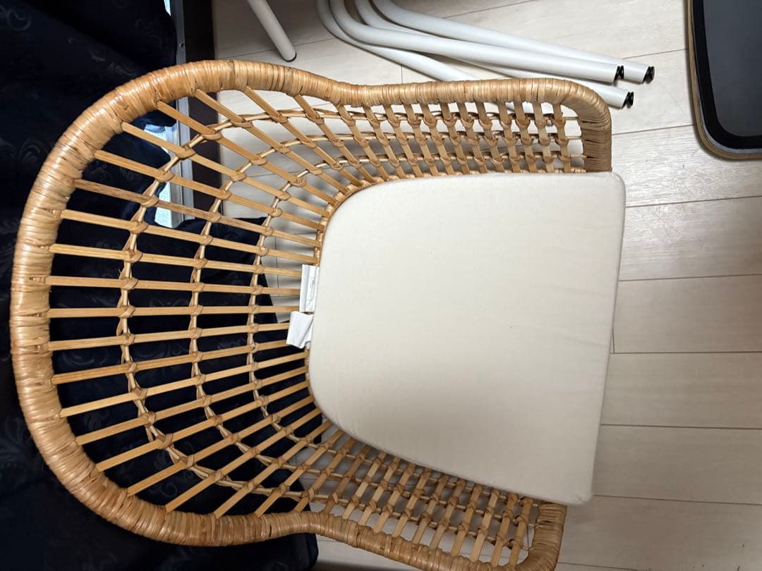 IKEA　イケア NILSOVE ニルソーヴェ チェア　ラタン　椅子　【2脚】