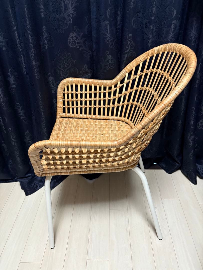 IKEA　イケア NILSOVE ニルソーヴェ チェア　ラタン　椅子　【2脚】