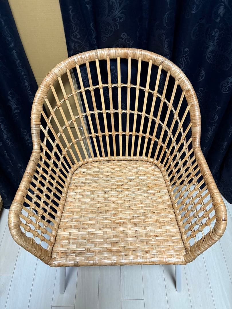 IKEA　イケア NILSOVE ニルソーヴェ チェア　ラタン　椅子　【2脚】